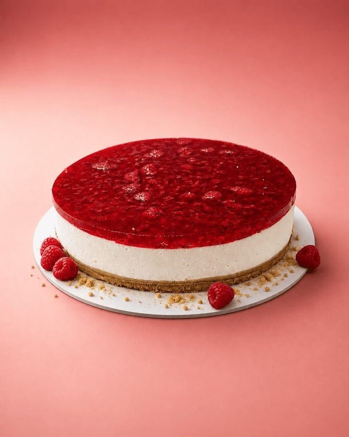 Málnás sajttorta