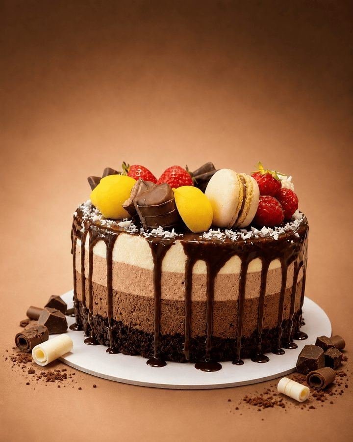Tripla csokoládé torta